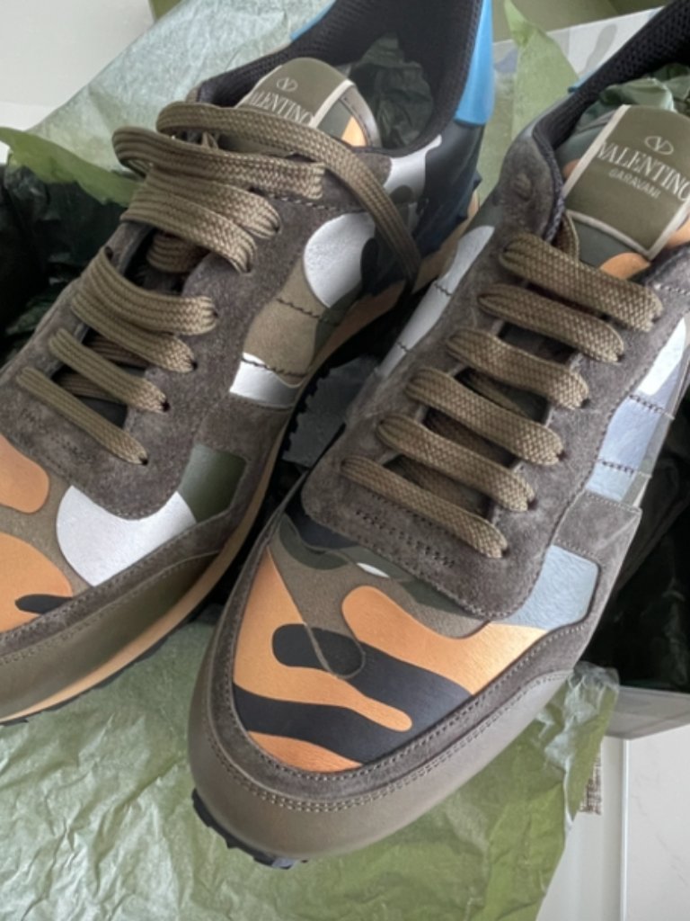 Valentino Garavani Rockrunner Camouflage Sneakeers Mens 12 Us/Eu 45